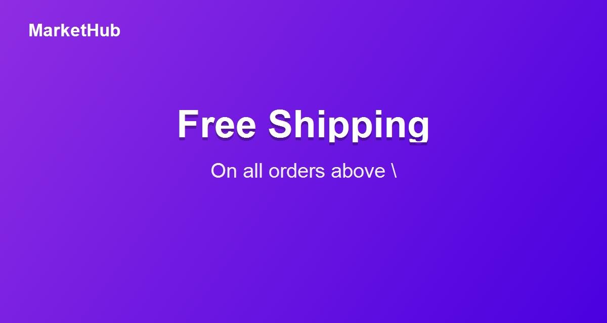 Free Shipping